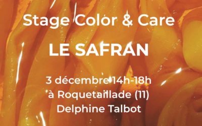 Stage “Color and Care” : Le safran